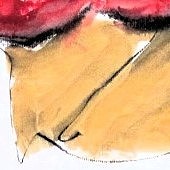 ohne titel, 2024, mischtechnik auf papier, 42,4x61 cm, copyright vg bildkunst + axel h�ptner